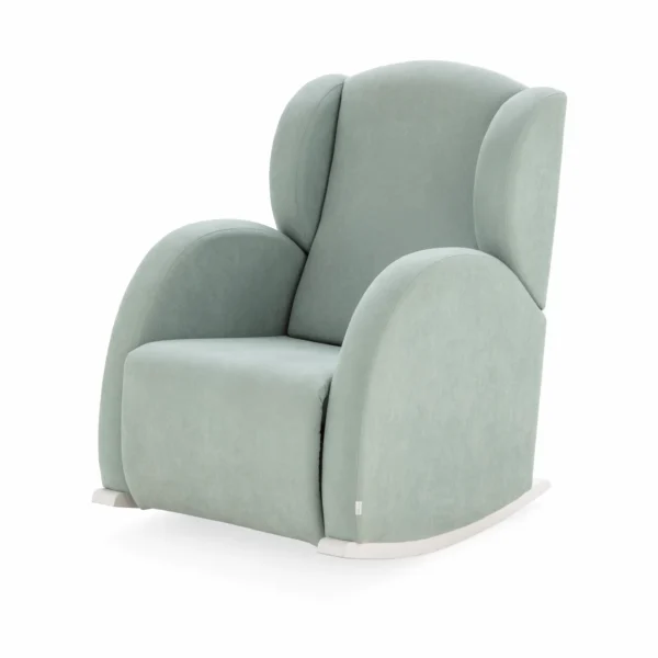 Mint Mecedora lactancia balancín blanco Flor Slow System 2 Mecedora Lactancia Balancín Blanco Flor