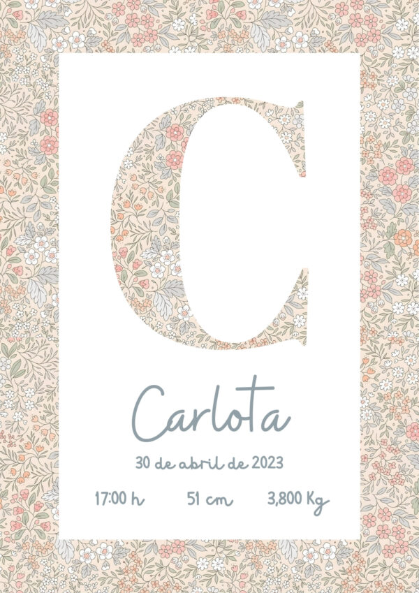 Natalicio para bebé Blossom Natalicio para bebé Blossom