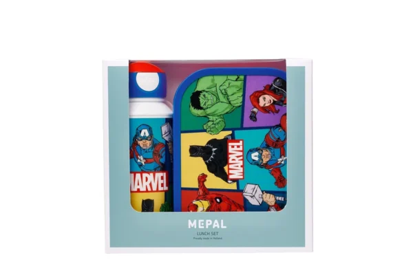 Pack fiambrera y botella infantil Avengers Caja Pack fiambrera y botella infantil Avengers Caja