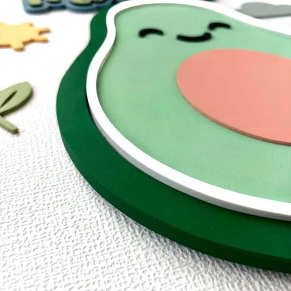 Lámpara infantil Aguacate Detalle Lámpara infantil Aguacate Detalle
