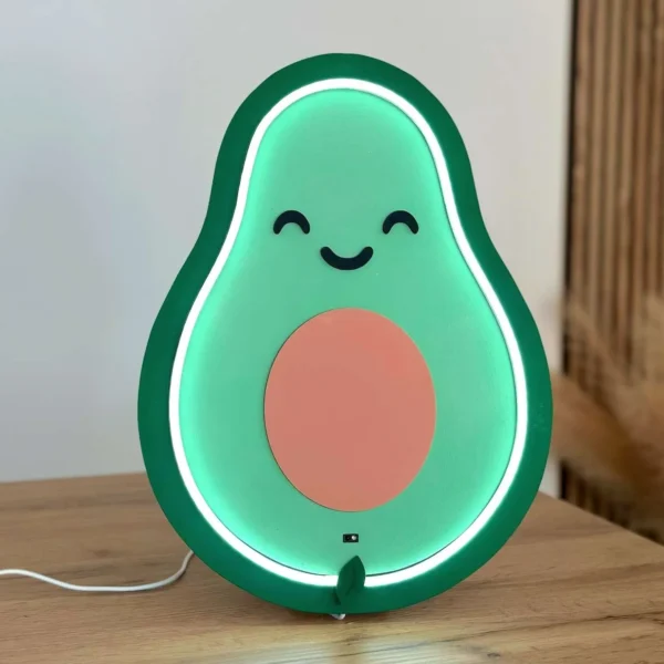 Lámpara infantil Aguacate mesita Lámpara infantil Aguacate mesita