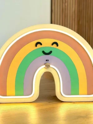 Lámpara infantil Arcoíris mesita