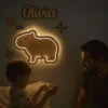 Lámpara infantil Capibara en la oscuridad Lámpara infantil Capibara en la oscuridad