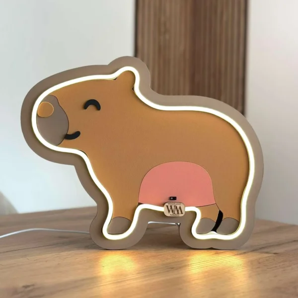 Lámpara infantil Capibara mesita Lámpara infantil Capibara mesita