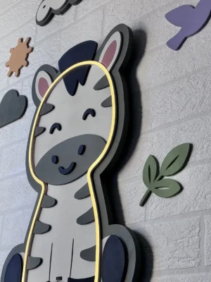 Lámpara infantil Cebra pared 2