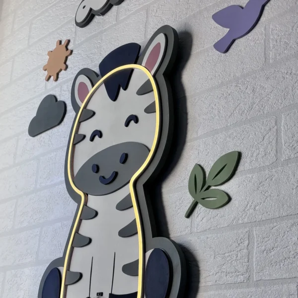 Lámpara infantil Cebra pared 2 Lámpara infantil Cebra pared 2
