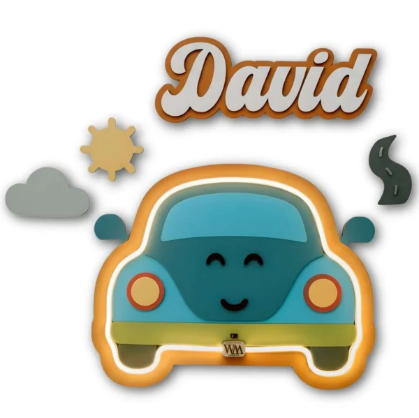 Lámpara infantil Coche Lámpara infantil Coche