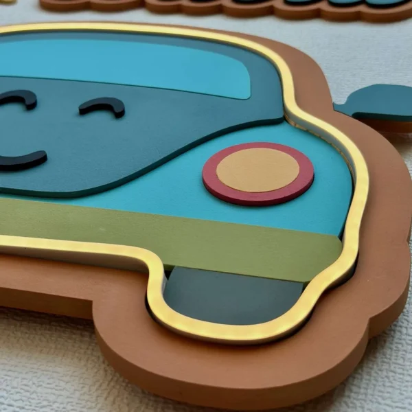 Lámpara infantil Coche detalle Lámpara infantil Coche detalle