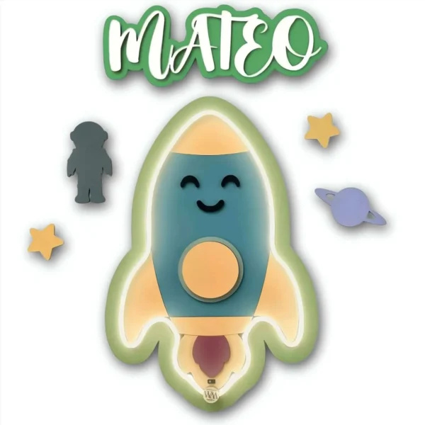 Lámpara infantil Cohete Lámpara infantil Cohete