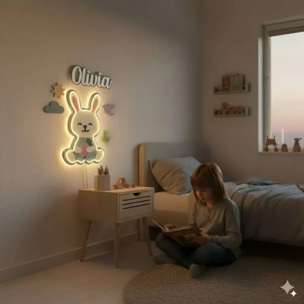 Lámpara infantil Conejo habitación infantil Lámpara infantil Conejo habitación infantil