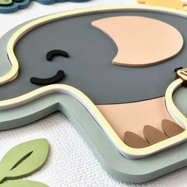 Lámpara infantil Elefante detalle 2 Lámpara infantil Elefante detalle 2