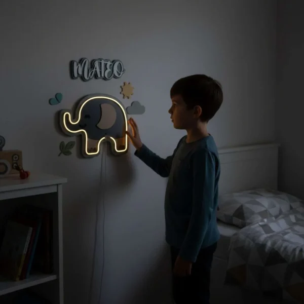 Lámpara infantil Elefante habitación infantil Lámpara infantil Elefante habitación infantil