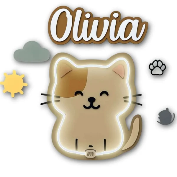 Lámpara infantil Gato Lámpara infantil Gato