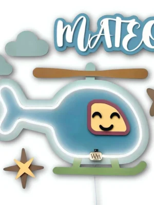 Lámpara infantil Helicóptero Lámpara infantil Helicóptero