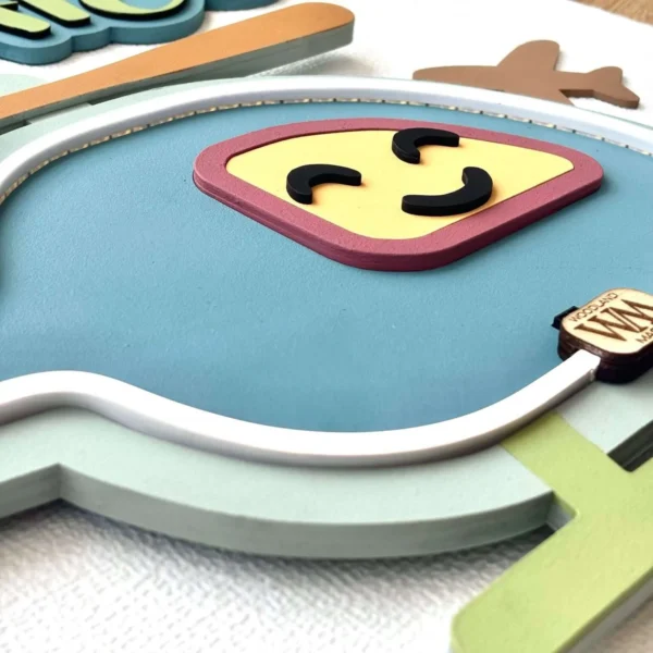 Lámpara infantil Helicóptero detalle 2 Lámpara infantil Helicóptero detalle 2