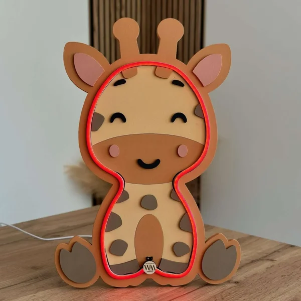 Lámpara infantil Jirafa mesita Lámpara infantil Jirafa mesita