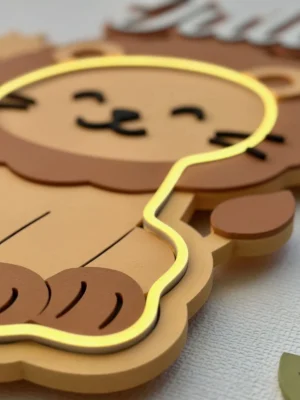 Lámpara infantil León detalle 2