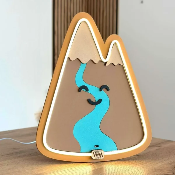 Lámpara infantil Montaña mesita Lámpara infantil Montaña mesita