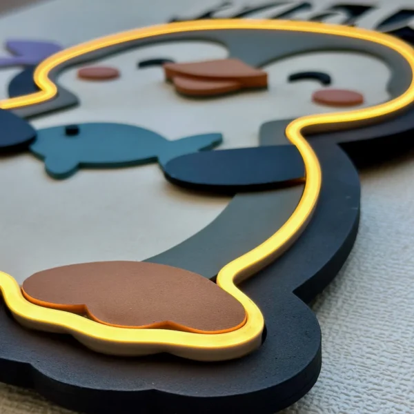 Lámpara infantil Pingüino detalle 2 Lámpara infantil Pingüino detalle 2