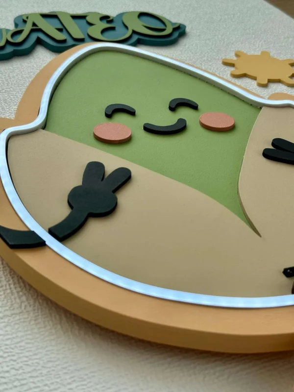 Lámpara infantil Pistacho detalle Lámpara infantil Pistacho detalle