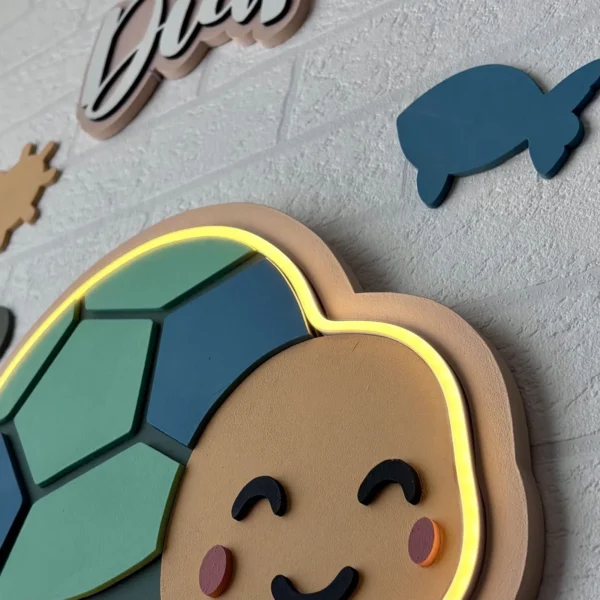 Lámpara infantil Tortuga detalle 2 Lámpara infantil Tortuga detalle 2