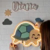 Lámpara infantil Tortuga pared Lámpara infantil Tortuga pared