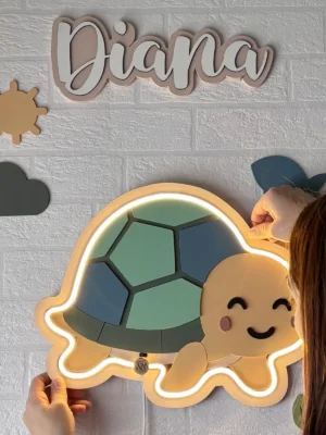 Lámpara infantil Tortuga pared