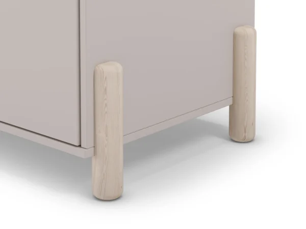 Armario infantil Enola 2 puertas madera crema (3) Armario infantil Enola 2 puertas madera crema (3)