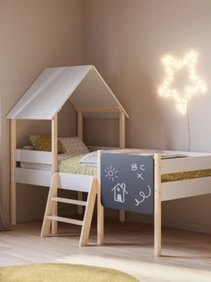 Cama casita cabaña Robin Blanca (2) Cama casita cabaña Robin Blanca (2)