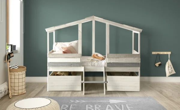 Cama casita cabaña infantil Maui (1) Cama casita cabaña infantil Maui (1)