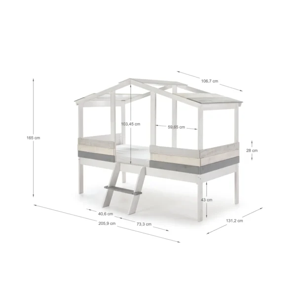 Cama casita cabaña infantil Maui (4) Cama casita cabaña infantil Maui (4)