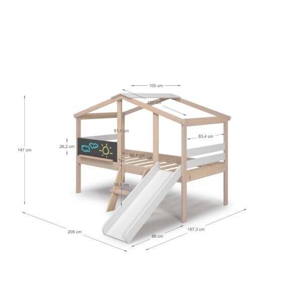 Cama casita infantil con tobogán (2) Cama casita infantil con tobogán (2)