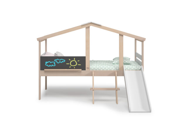 Cama casita infantil con tobogán (5) Cama casita infantil con tobogán (5)