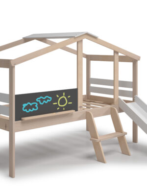 Cama casita infantil con tobogán (6) Cama casita infantil con tobogán (6)
