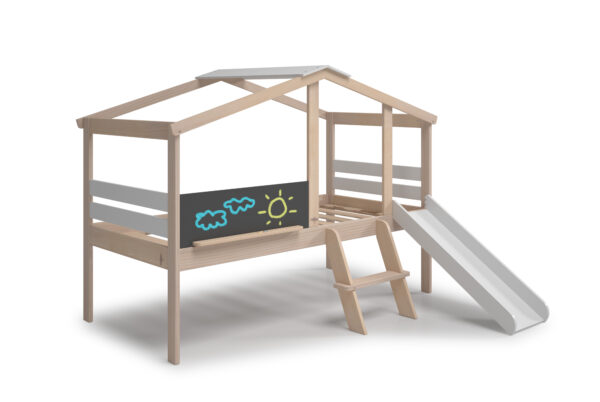 Cama casita infantil con tobogán (6) Cama casita infantil con tobogán (6)