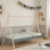 Cama tipi infantil Jasmine Verde (1) Cama tipi infantil Jasmine Verde (1)