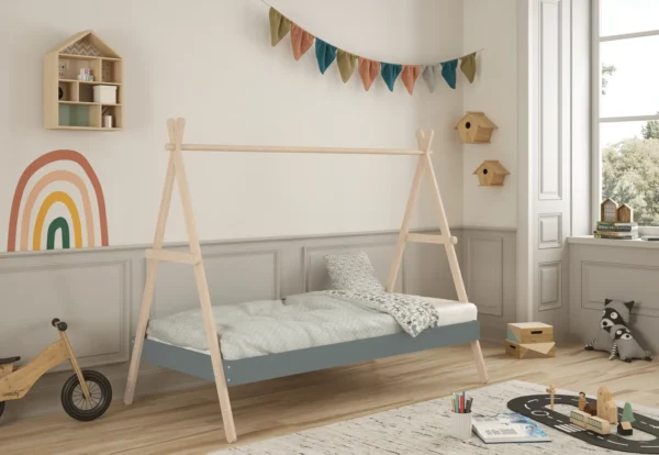 Cama tipi infantil Jasmine Verde (1) Cama tipi infantil Jasmine Verde (1)