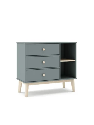 Cómoda infantil Balú 3 cajones color verde (6)