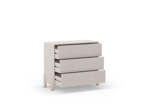Cómoda infantil Enola 3 cajones color crema (1) Cómoda infantil Enola 3 cajones color crema (1)