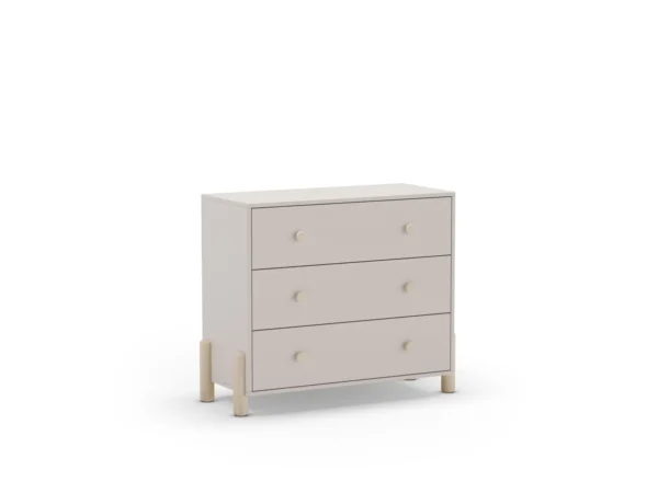 Cómoda infantil Enola 3 cajones color crema (5) Cómoda infantil Enola 3 cajones color crema (5)