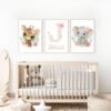 Conjunto de láminas infantiles jirafa y elefantito Conjunto de láminas infantiles jirafa y elefantito
