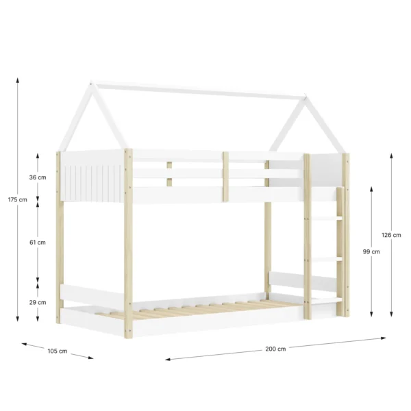 Litera infantil Montessori Wendy Blanca (2) Litera infantil Montessori Wendy Blanca (2)