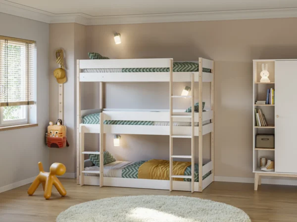 Litera infantil triple Marlin (1) Litera infantil de 3 camas Marlin