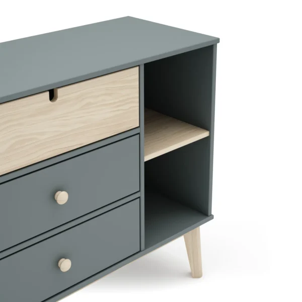 Cómoda infantil Arlo 3 cajones Verde (2) Cómoda infantil Arlo 3 cajones Verde (2)