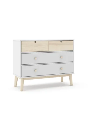 Cómoda infantil Arlo 4 cajones Blanca (5) Cómoda infantil Arlo 4 cajones Blanca (5)