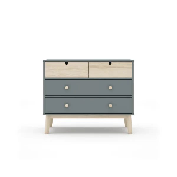 Cómoda infantil Arlo 4 cajones Verde (4) Cómoda infantil Arlo 4 cajones Verde (4)