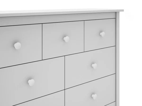 Cómoda infantil Kai 7 cajones Blanco (2) Cómoda infantil Kai 7 cajones Blanco (2)