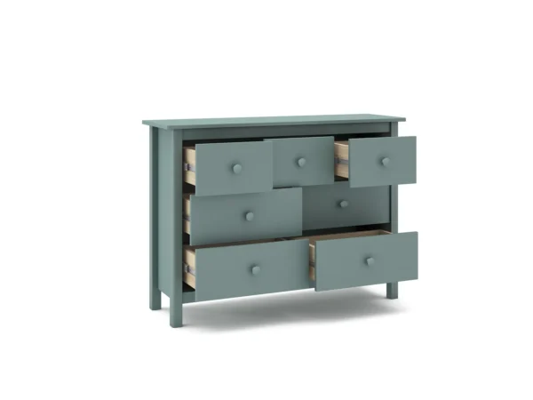 Cómoda infantil Kai 7 cajones Verde (5) Cómoda infantil Kai 7 cajones Verde (5)