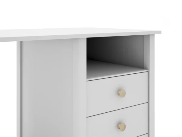 Escritorio infantil Kai 3 cajones Blanco (3) Escritorio infantil Kai 3 cajones Blanco (3)