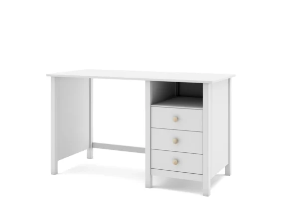 Escritorio infantil Kai 3 cajones Blanco (4) Escritorio infantil Kai 3 cajones Blanco (4)